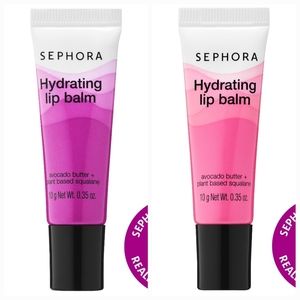 8/$35- Mix Set of Sephora Hydrating lip balm - 02 Rose & 04 Berry